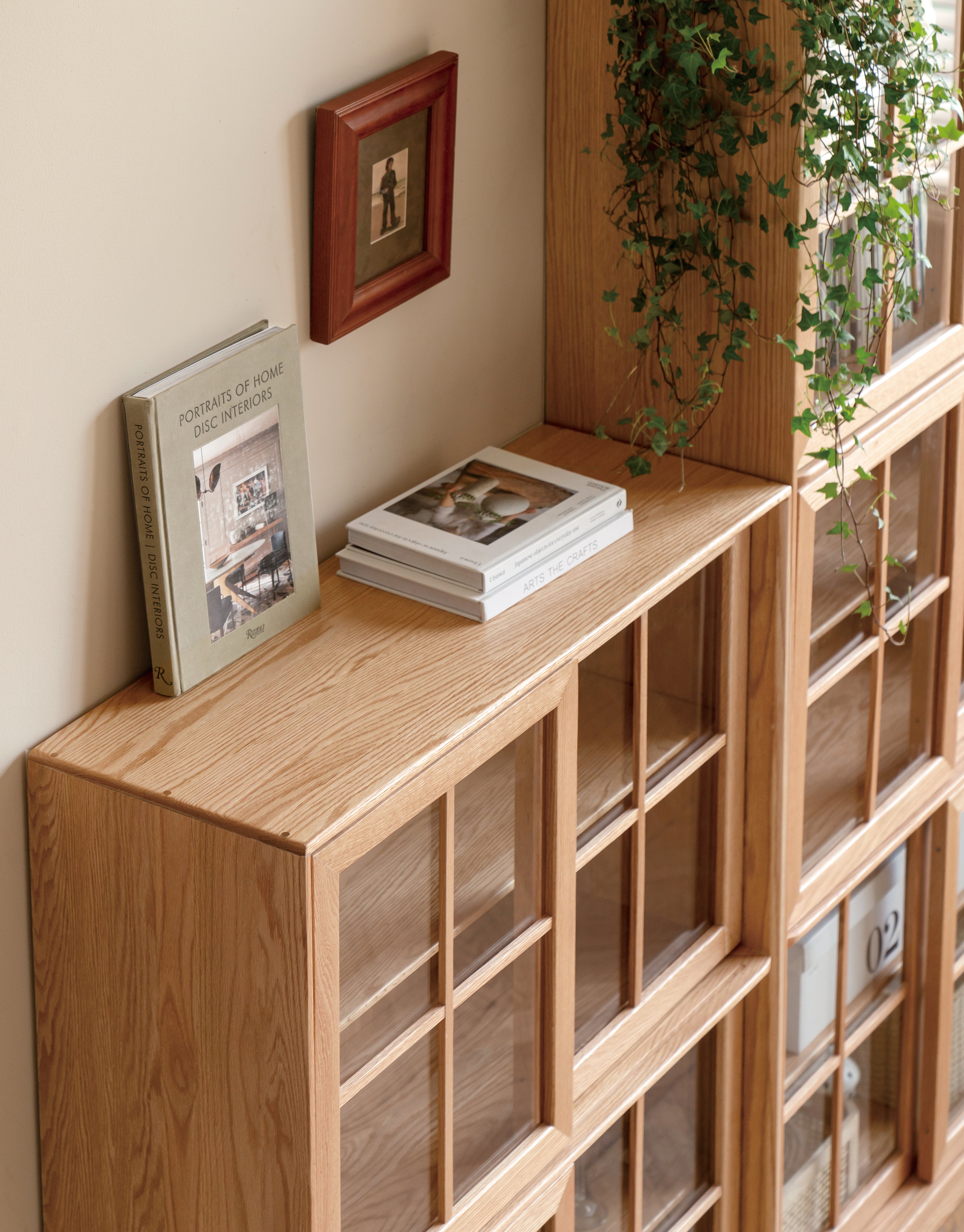 Rutland Bookcase Natural Solid Oak 200cm+136cm