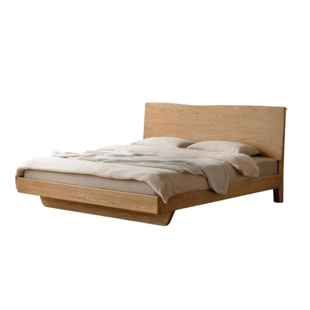 San Queen Size Bed Frame Natural Solid Ash
