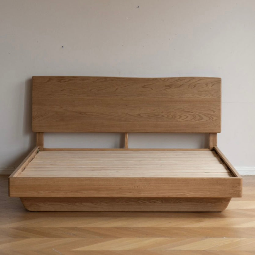 San Queen Size Bed Frame Natural Solid Ash