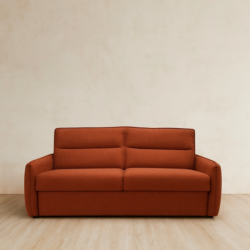 Sloan 3 Seater Sofa Bed -Burnt Orange
