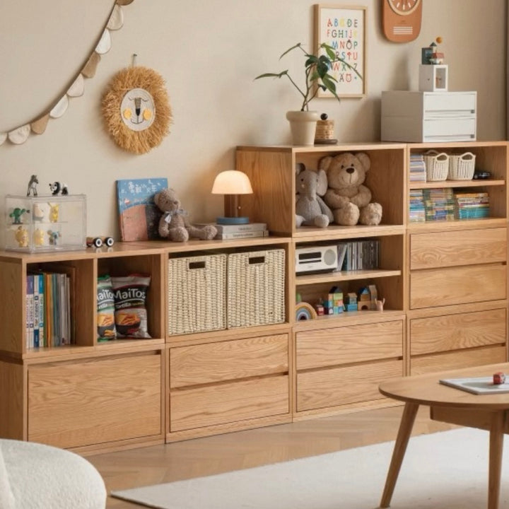 Wavell TV unit Natural Solid Oak 280cm