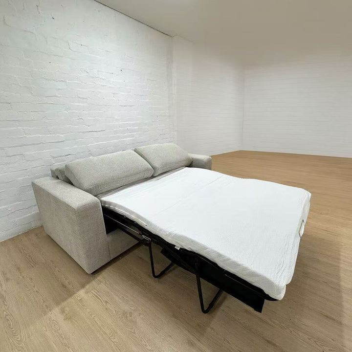 Wilmette 3 Seater Sofa Bed-Bright Beige