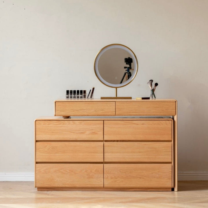 Yoyu Dressing Table Natural Solid Oak