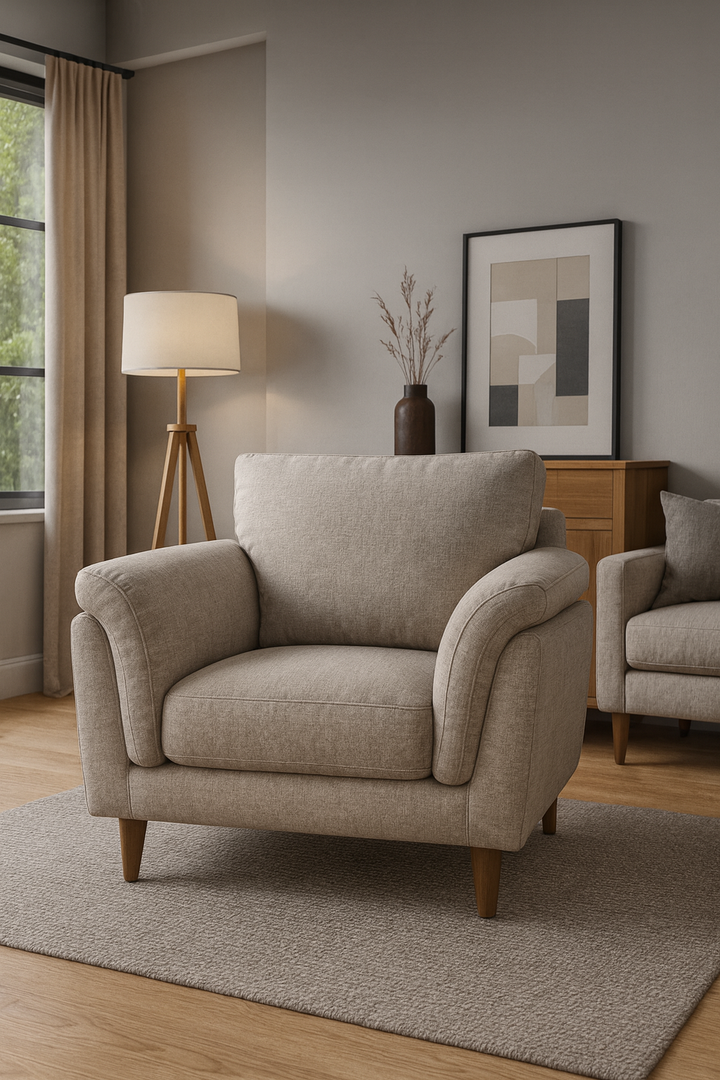 Ziki 1 Seater Sofa - Natural