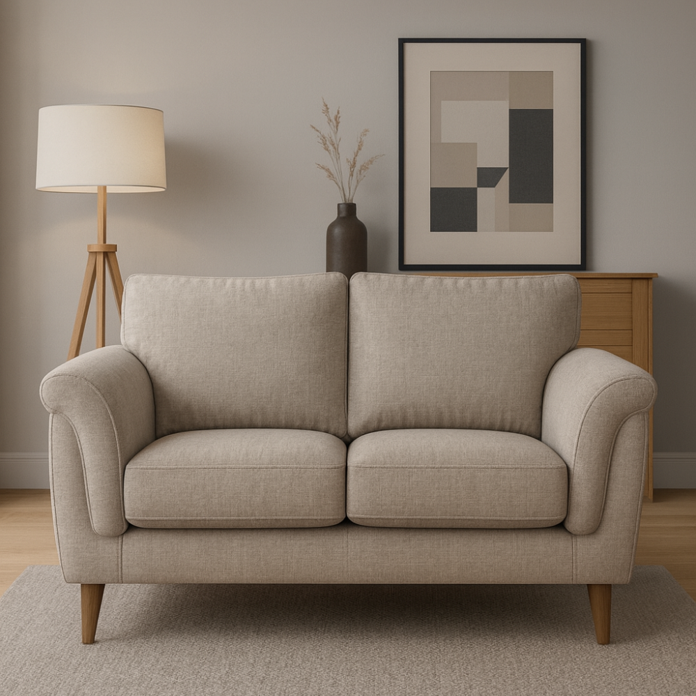 Ziki 2 Seater Sofa-Natural