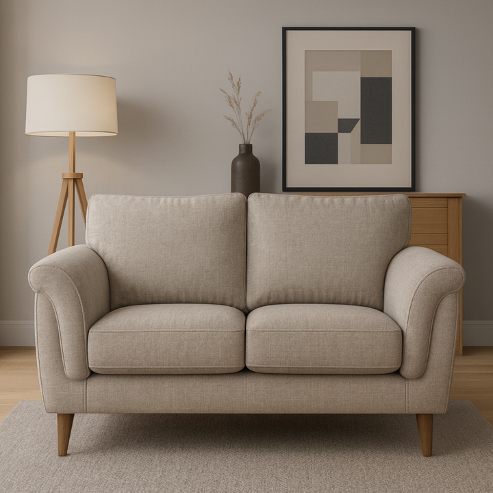 Ziki 2 Seater Sofa-Natural