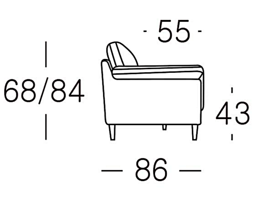 Ziki 2 Seater Sofa - Silver Grey
