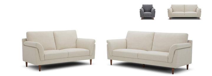 Ziki 2 Seater Sofa - Silver Grey