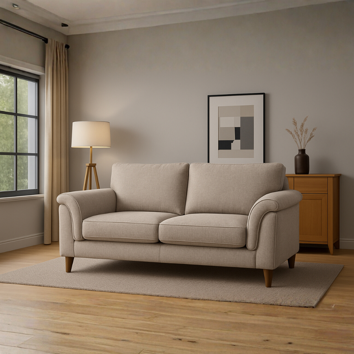 Ziki 3 Seater Sofa -Natural